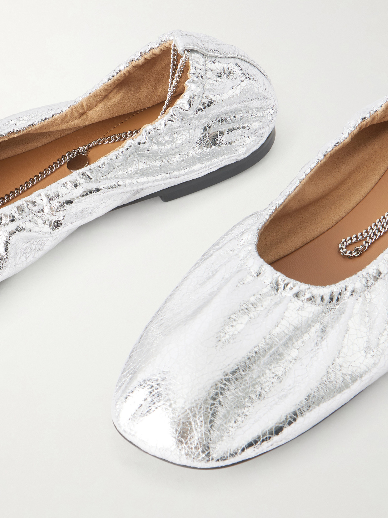 Embellished Crinkled Flats