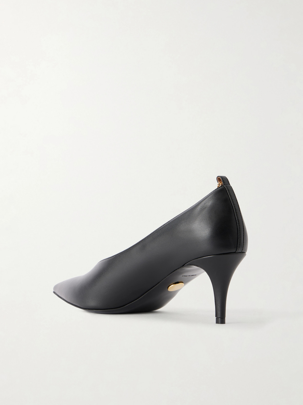 Embellished Leather Pumps