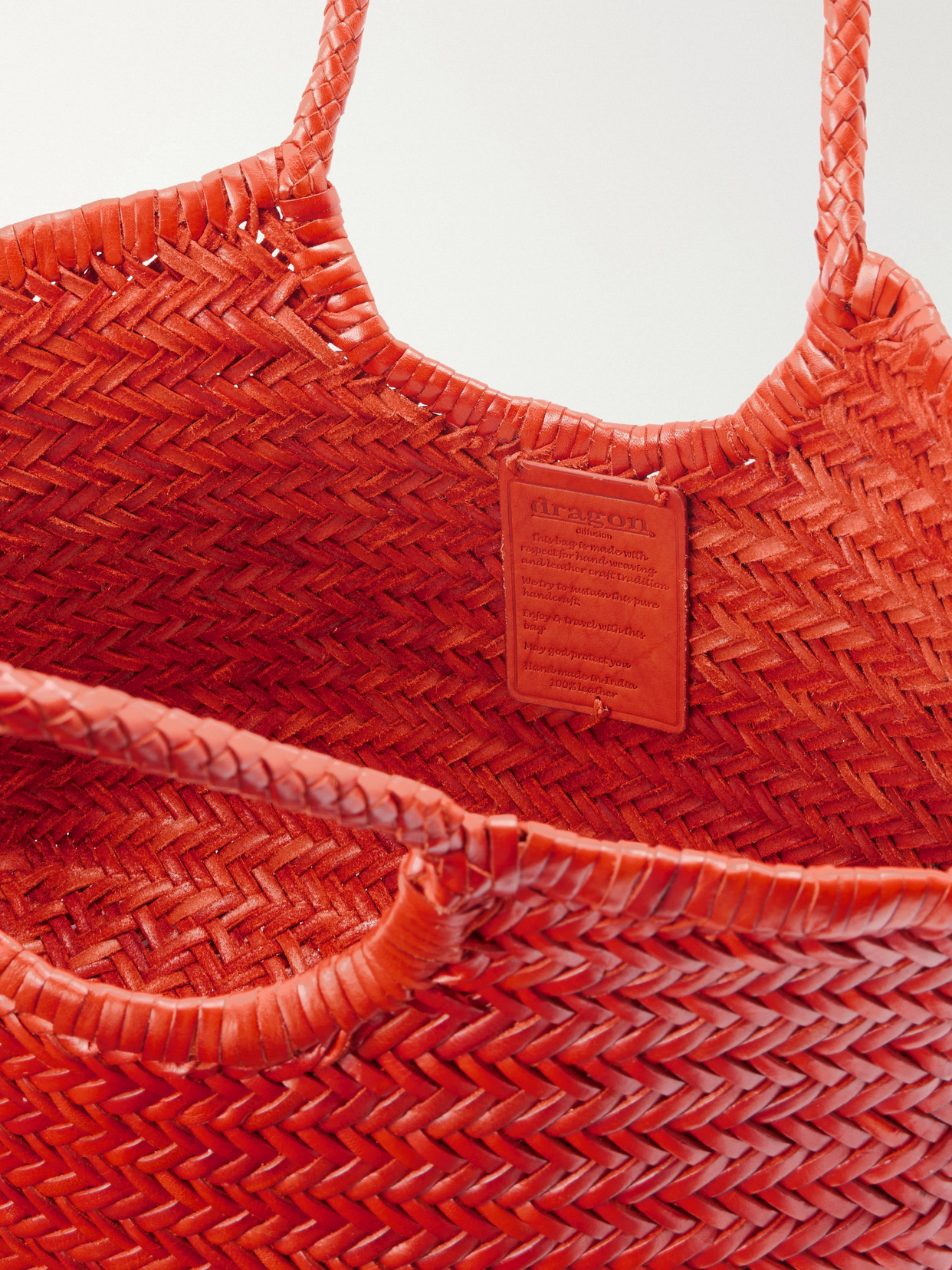 Nantucket Woven Leather Tote