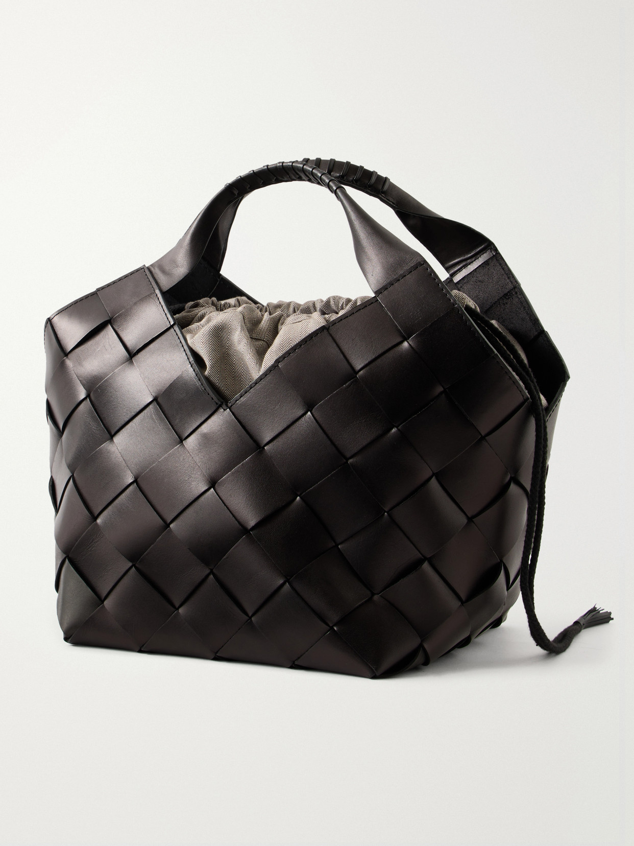 Castello Woven Leather Tote