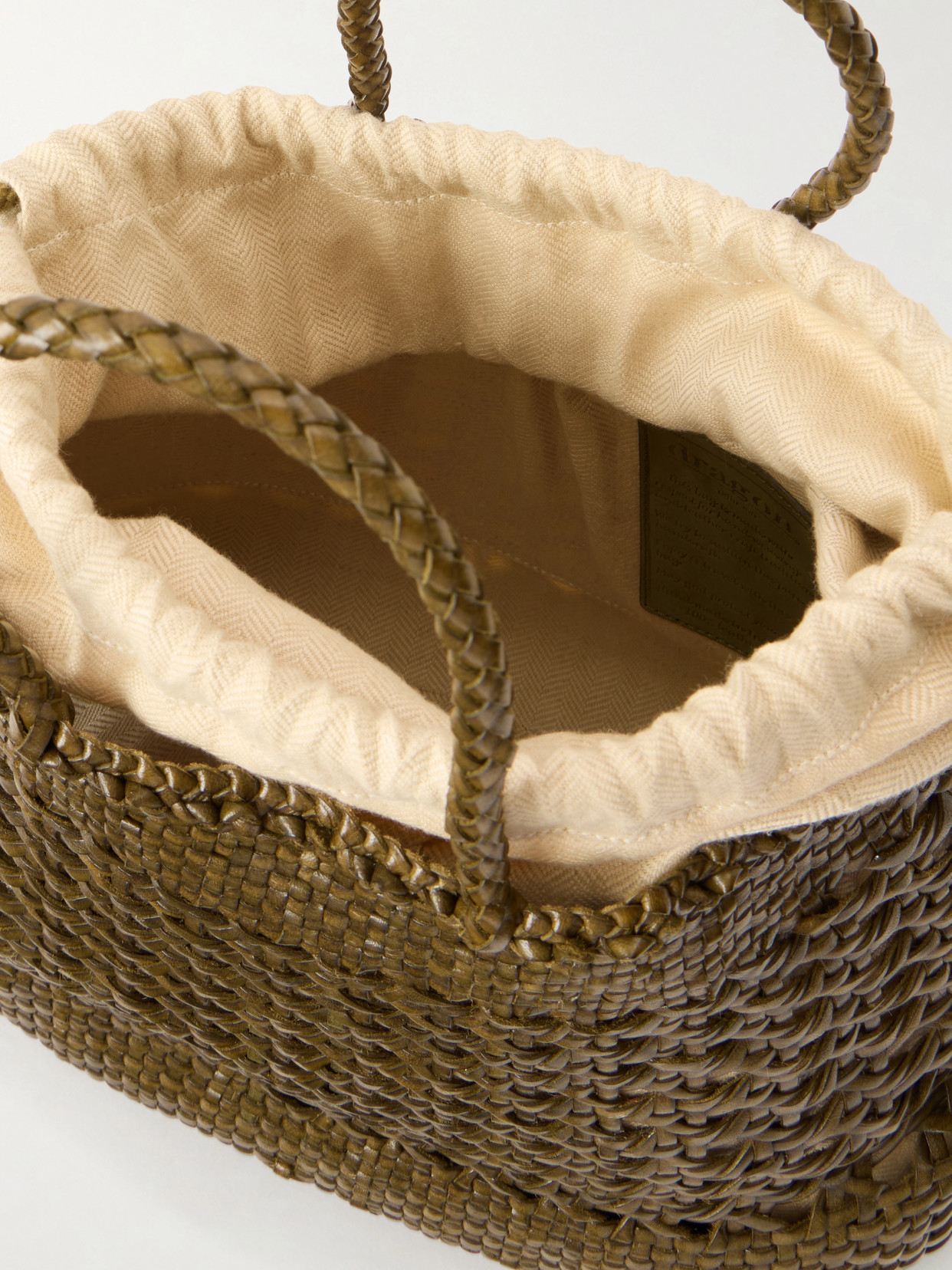 Santa Cano Woven Leather Tote