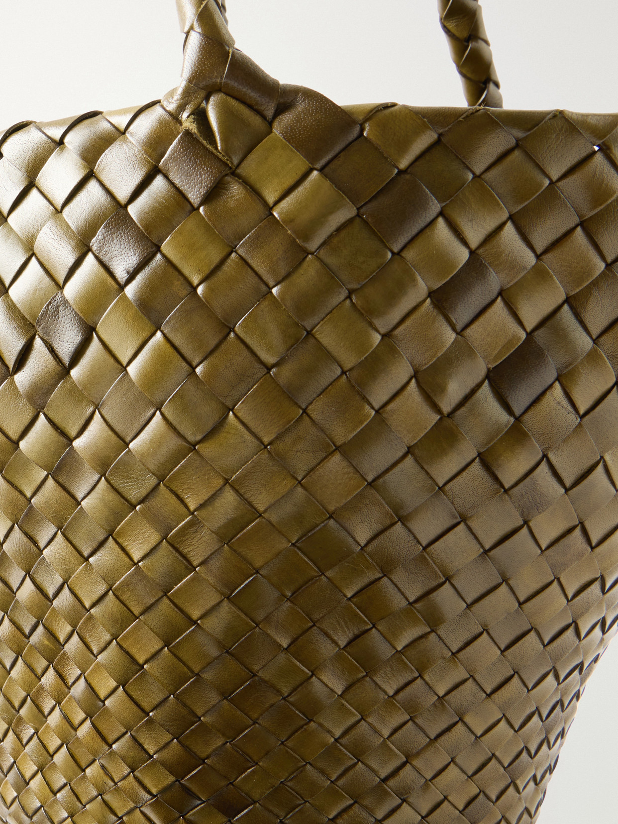 Egola Woven Leather Tote