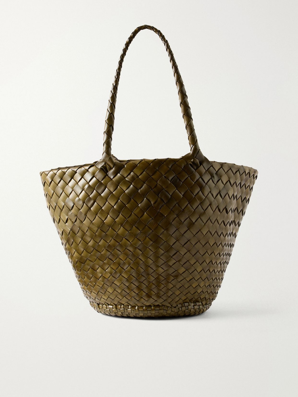 Egola woven leather tote