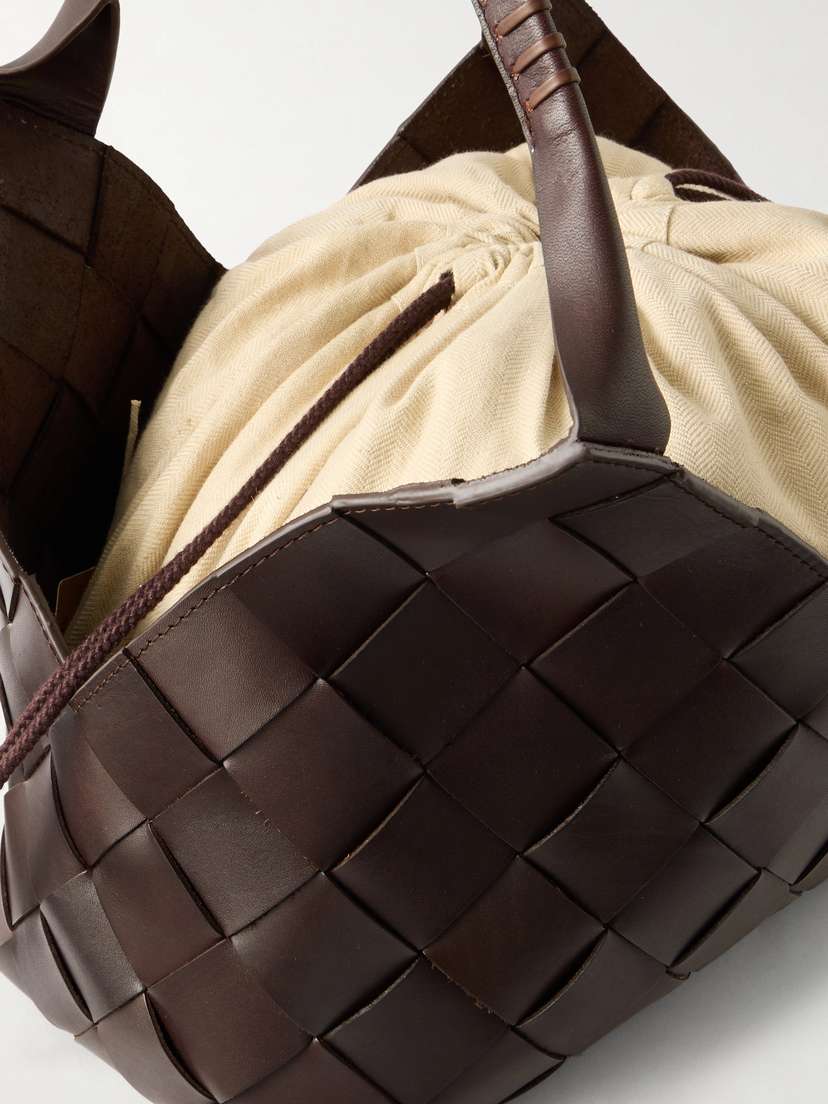 Dragon Diffusion Castello Woven Leather Shoulder Bag | Thumbnail 5