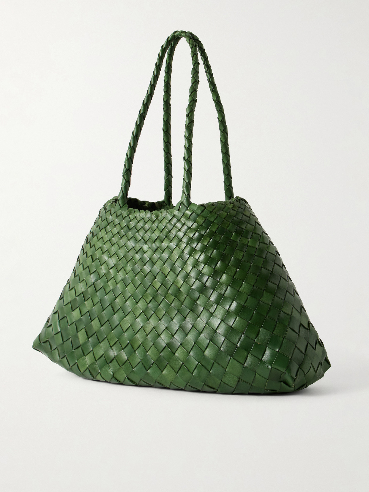 Santa Croce Big Woven Leather Tote