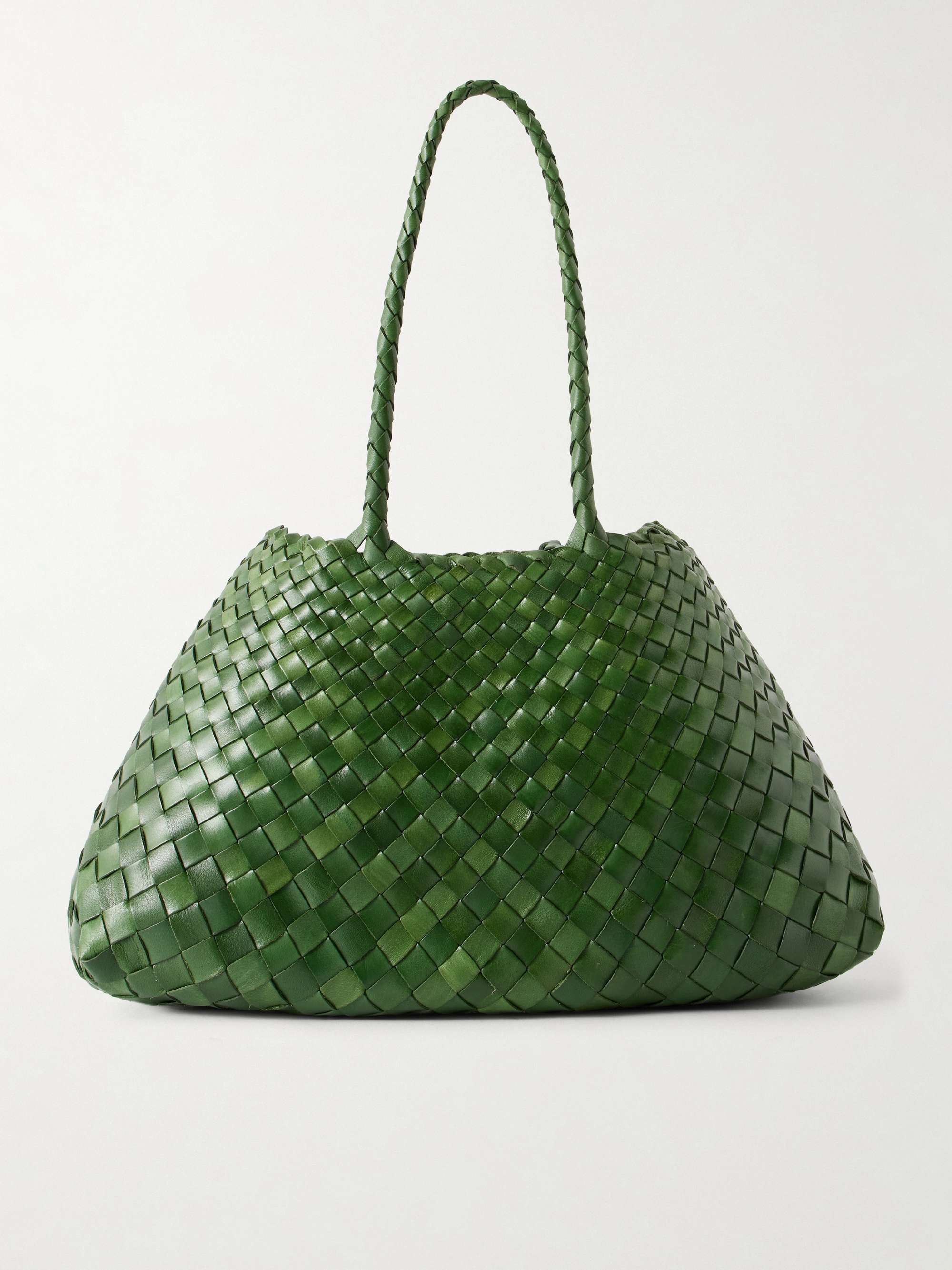 DRAGON DIFFUSION Santa Croce Big woven leather tote