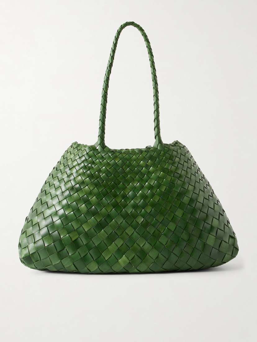 Dragon Diffusion Santa Croce Big Woven Leather Tote