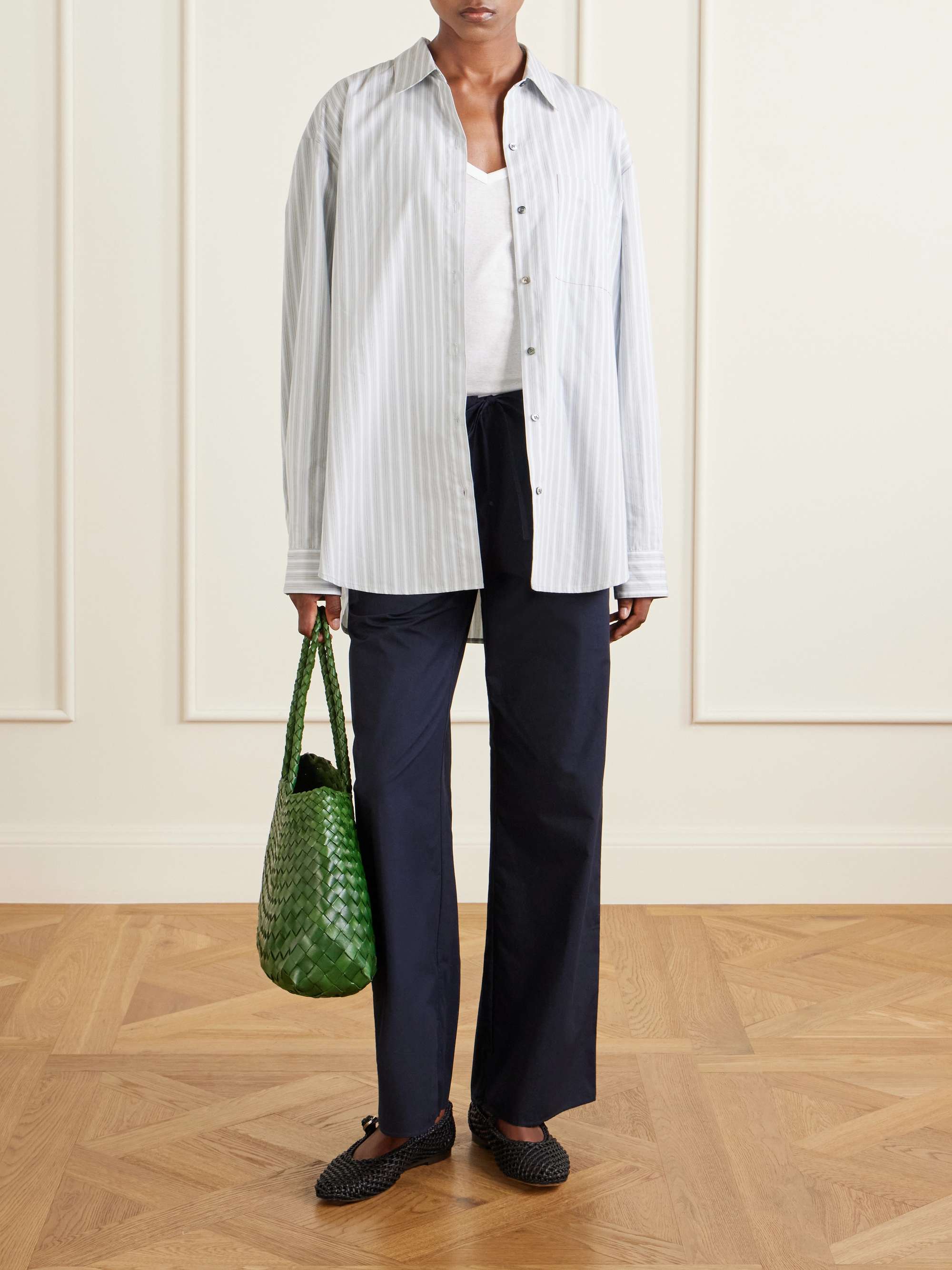DRAGON DIFFUSION Santa Croce Big woven leather tote