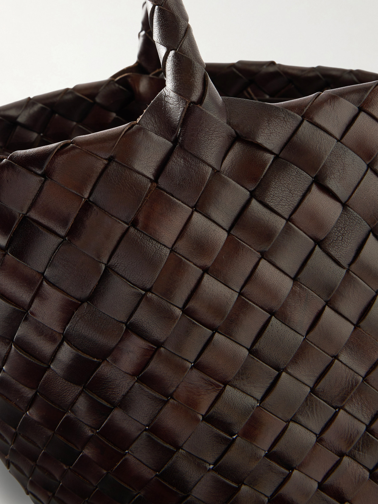 Egola Woven Leather Tote