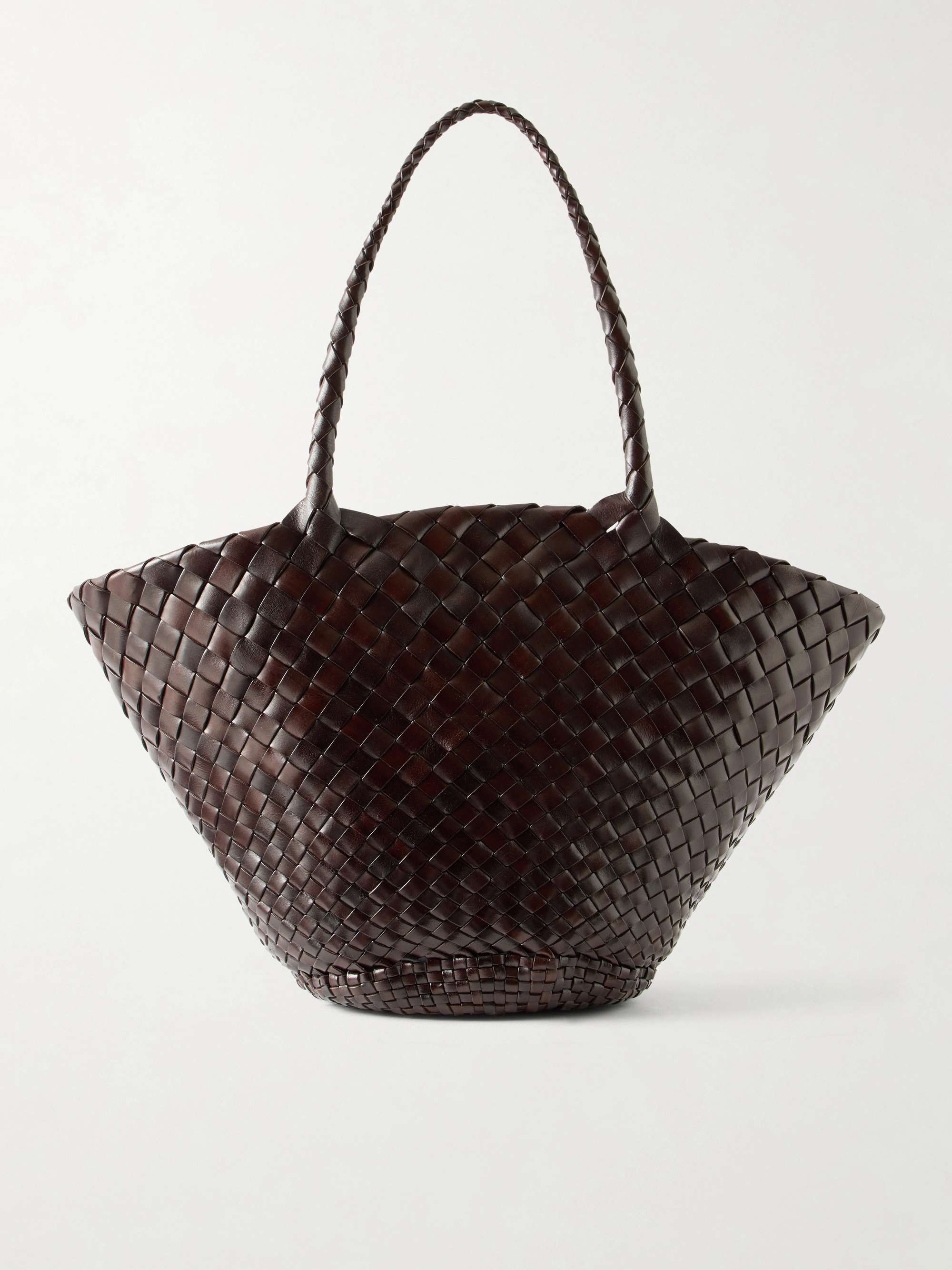 DRAGON DIFFUSION Egola woven leather tote
