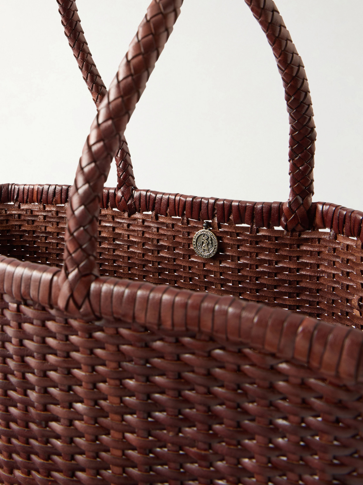 B Weave Leather Tote
