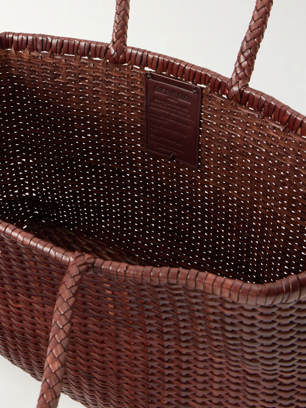B Weave Leather Tote