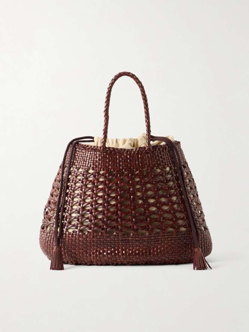 Dragon Diffusion Santa Cano Woven Leather Tote