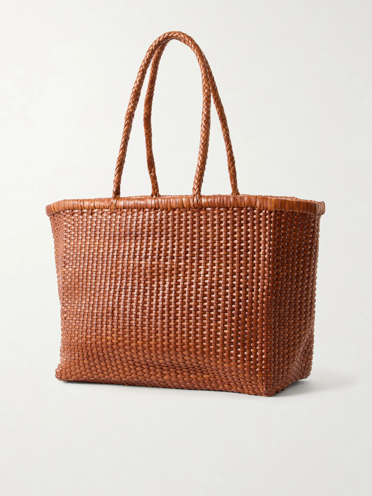 B Weave Leather Tote