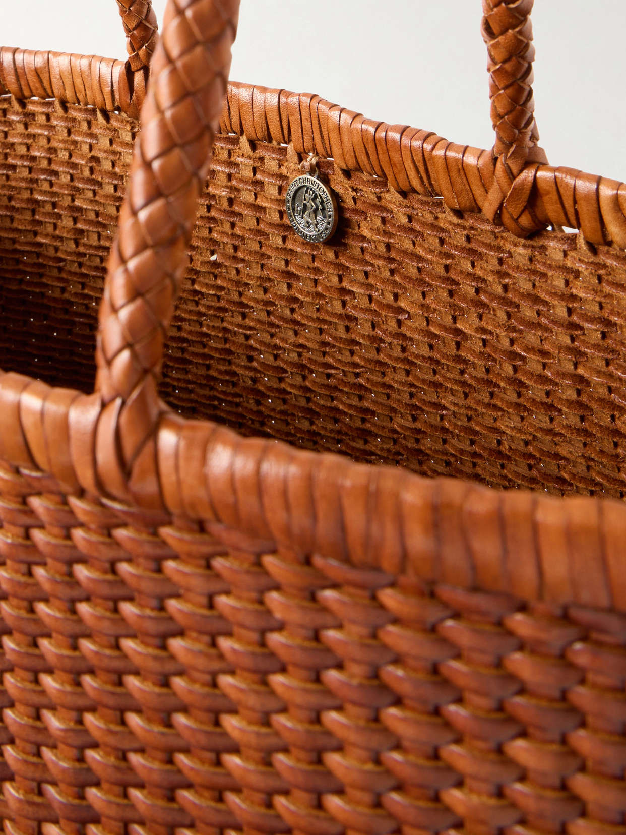 B Weave Leather Tote