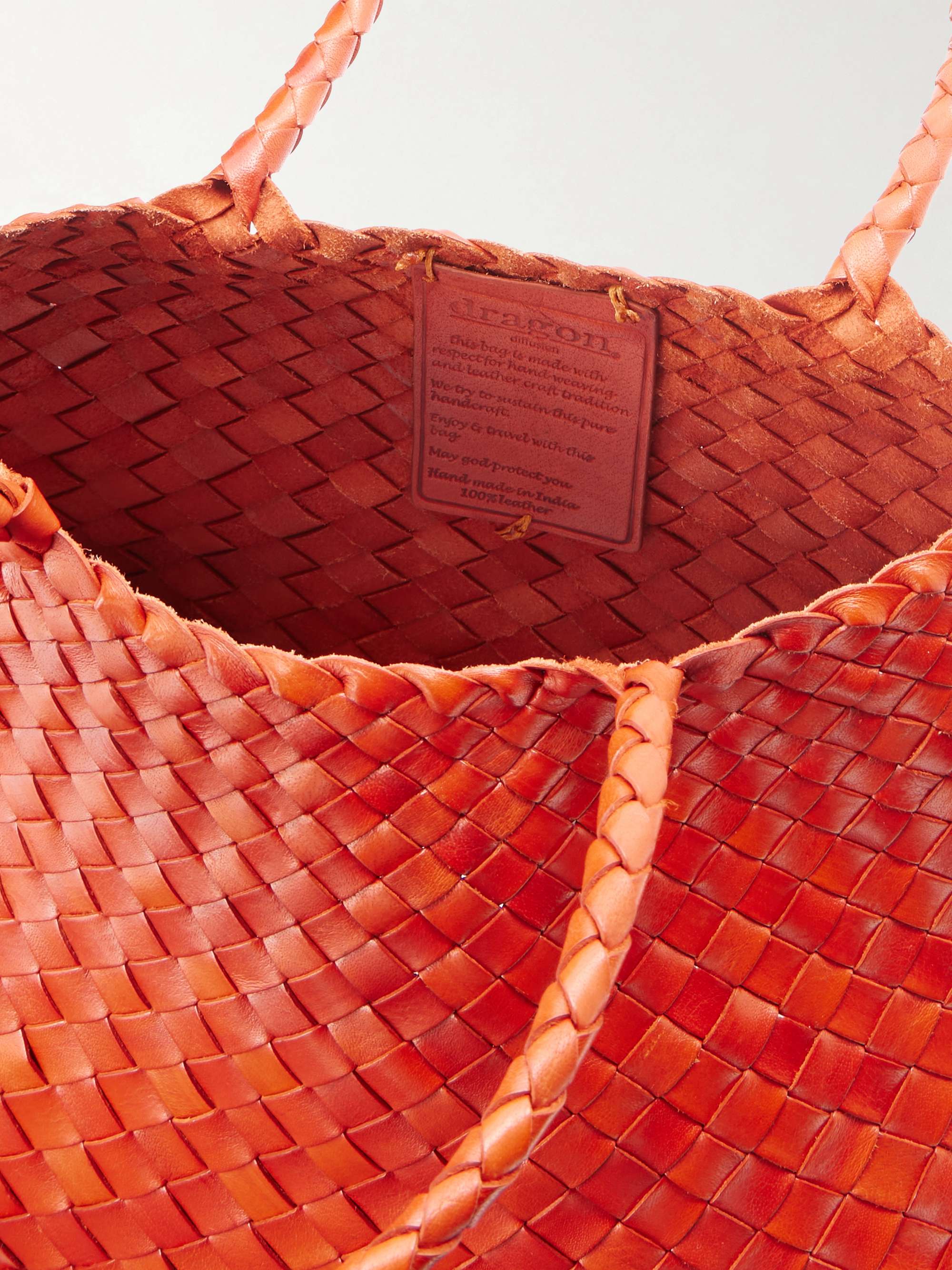 DRAGON DIFFUSION Santa Croce woven leather tote | NET-A-PORTER