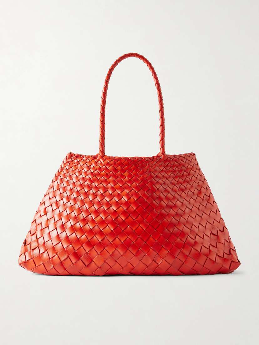 Dragon Diffusion Santa Croce Woven Leather Tote
