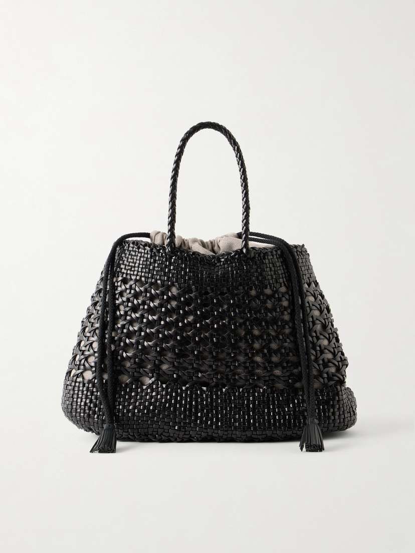 Dragon Diffusion Santa Cano Woven Leather Tote Bag