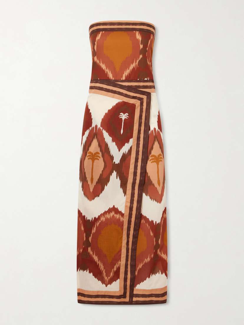 Johanna Ortiz Printed Cotton-poplin Midi Dress