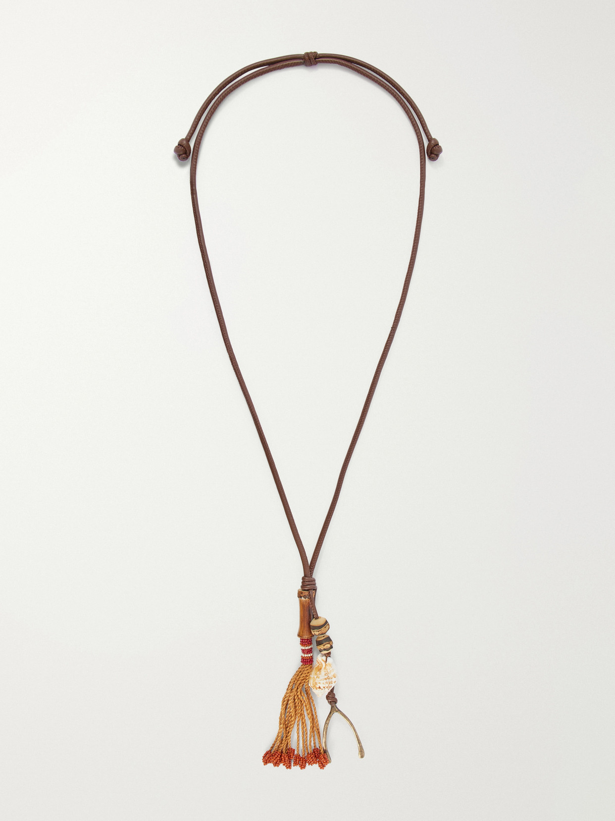 Johanna Ortiz Brown Leathercord Necklace