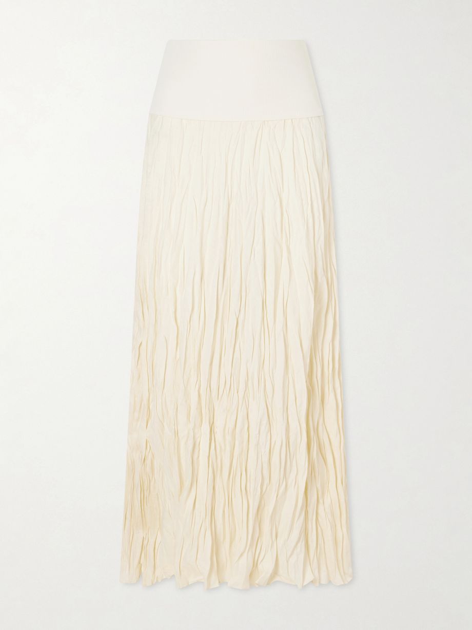 Light and Sound linen-blend jersey maxi skirt