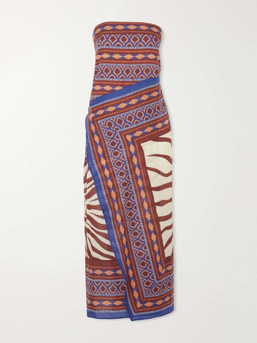 Johanna Ortiz Paraiso Agreste Printed Cotton-voile Maxi Dress