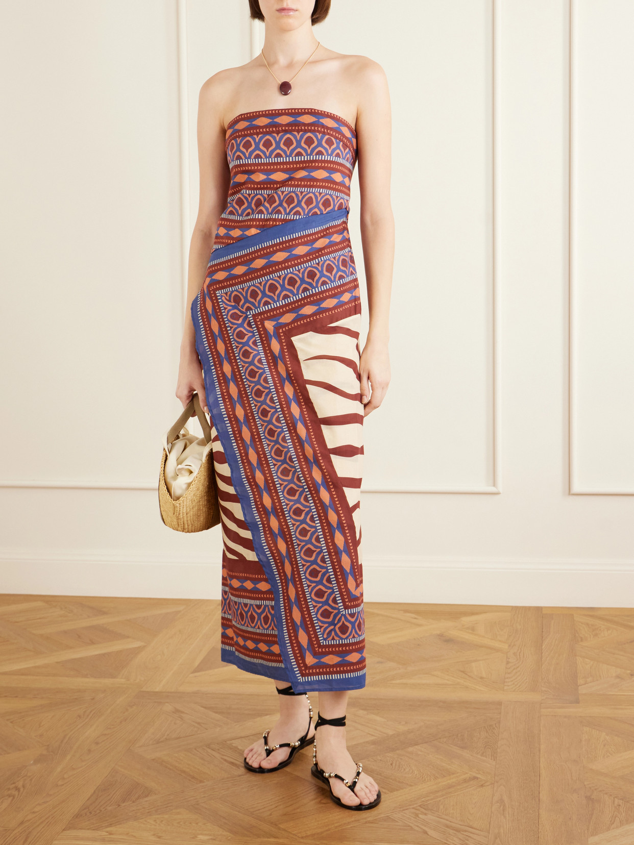 Johanna Ortiz Paraiso Agreste Printed Cotton-voile Maxi Dress In Multi