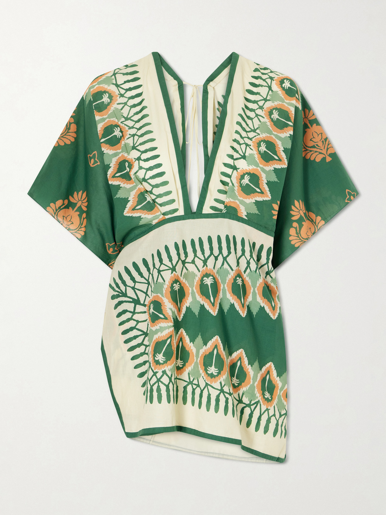 Johanna Ortiz Inundada De Color Printed Cotton-voile Mini Dress In Animal Print