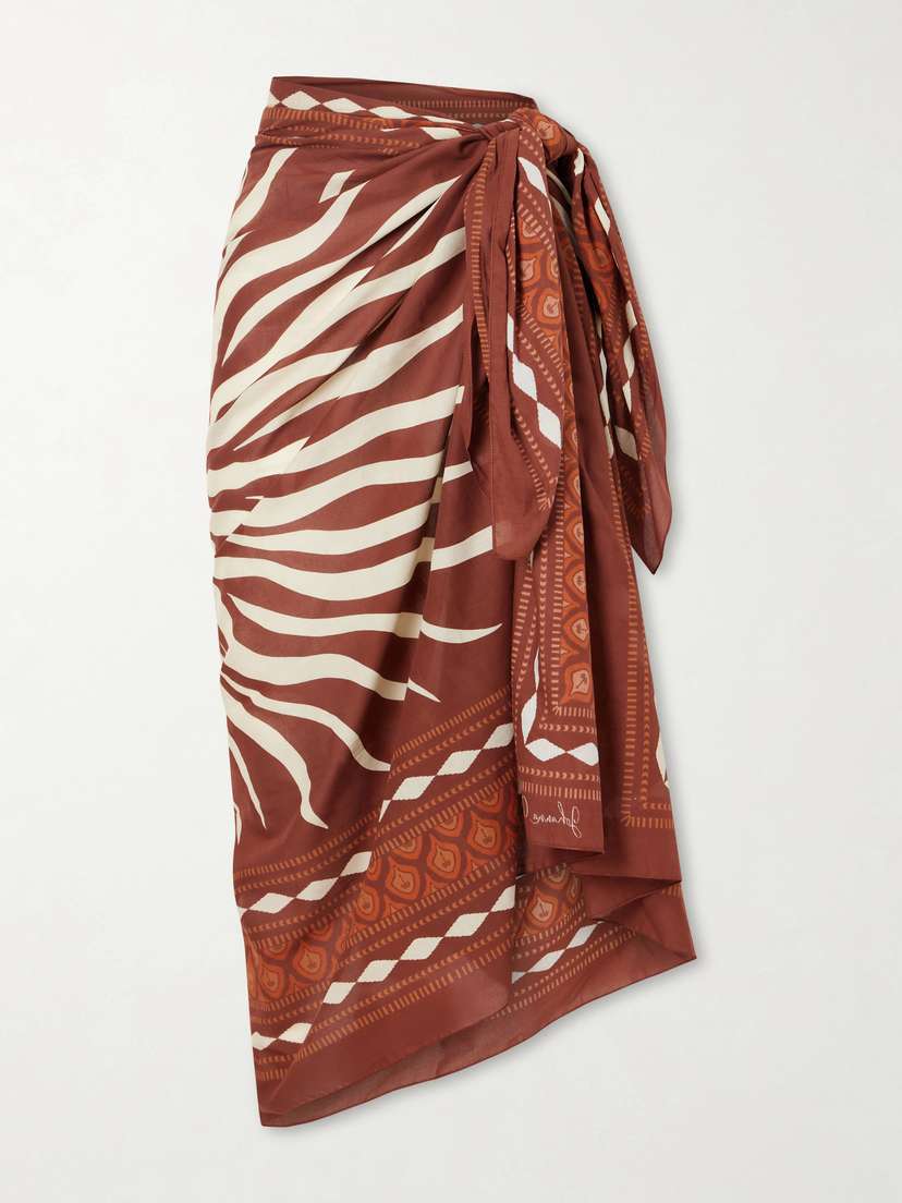 Johanna Ortiz Printed Cotton Pareo | Thumbnail 5 Johanna Ortiz Printed Cotton Pareo | Thumbnail 5