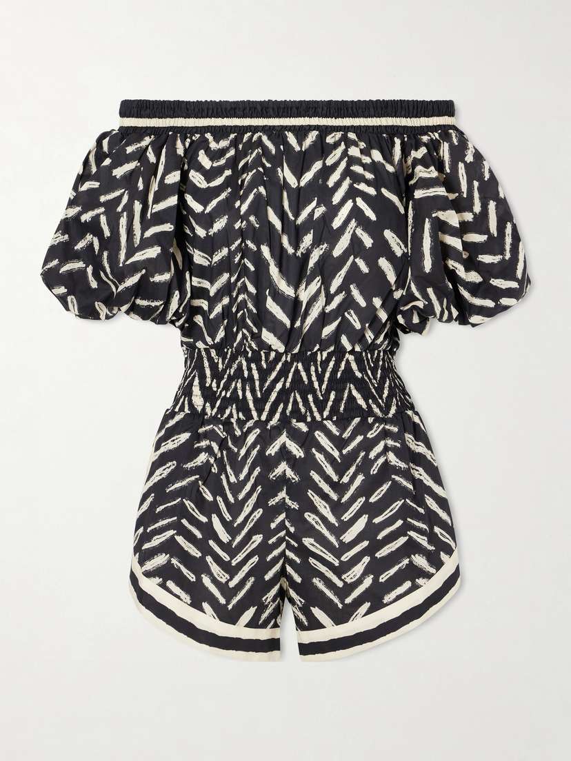 Johanna Ortiz Water Hymn Printed Cotton-poplin Playsuit | Thumbnail 5