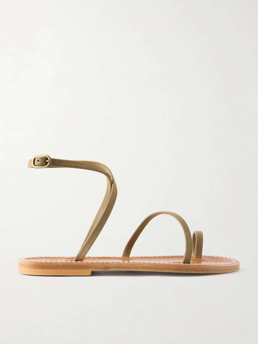 K Jacques St Tropez Loki Leather Thong Sandals