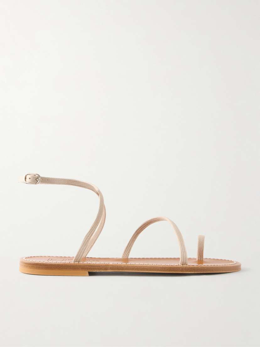 K Jacques St Tropez Loki Leather Thong Sandals