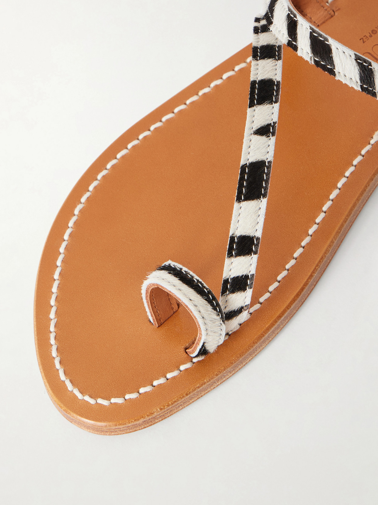 Actium Zebra-Print Sandals
