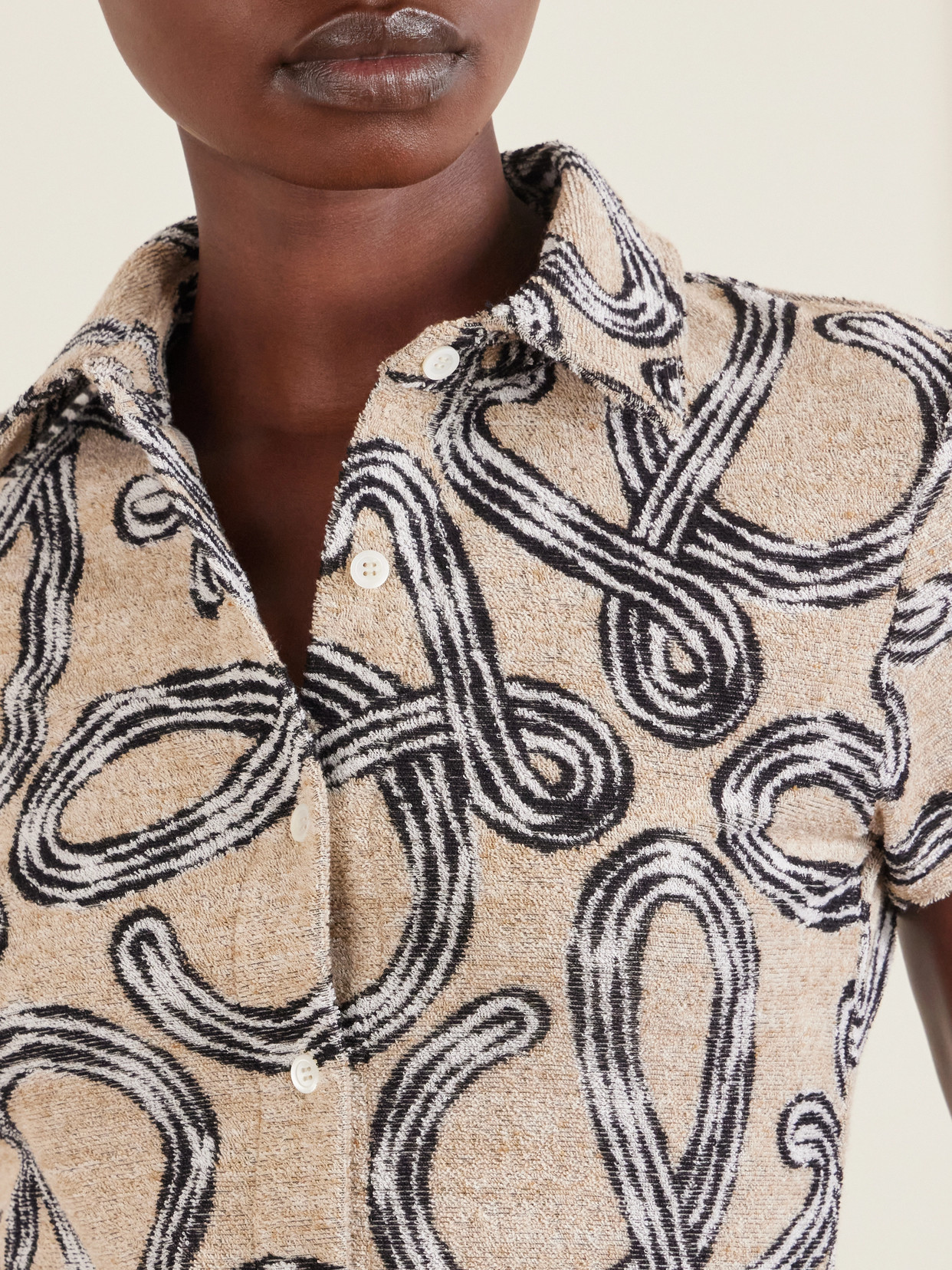 +Paula'S Ibiza Printed Cotton-Blend Terry Shirt