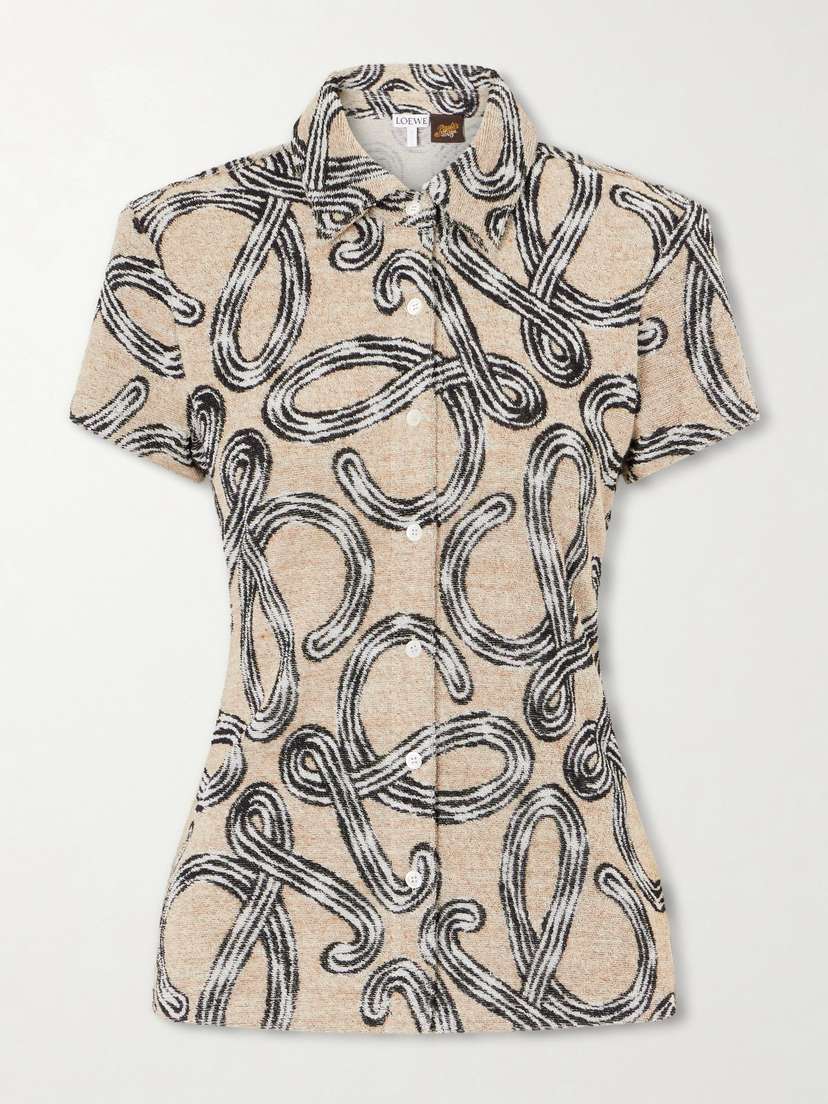 Loewe +paula’s Ibiza Printed Cotton-blend Terry Shirt