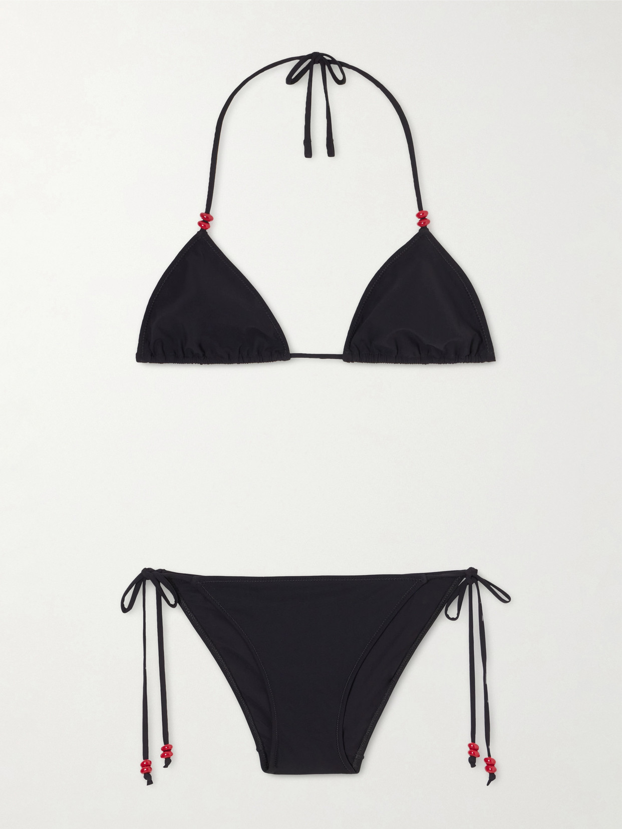 Lido Venti Embellished Tringle Bikini In Black