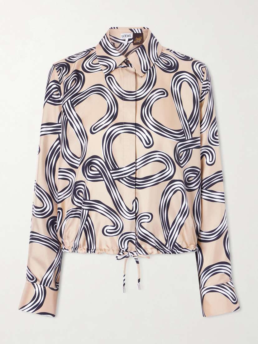 Loewe + Paula's Ibiza Anagram-printed Silk-twill Shirt | Thumbnail 7 Loewe + Paula's Ibiza Anagram-printed Silk-twill Shirt | Thumbnail 7