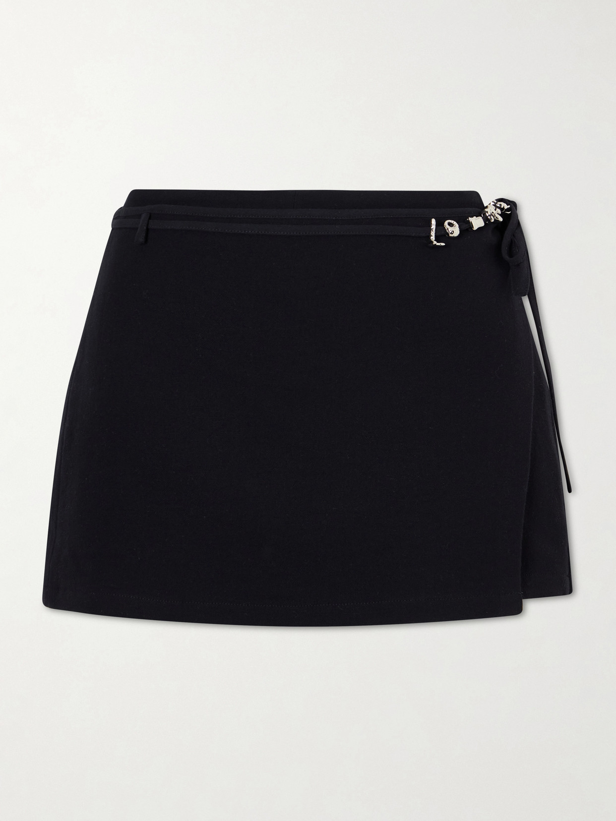 Loewe Cotton And Silk-blend Crepe Shorts In Black