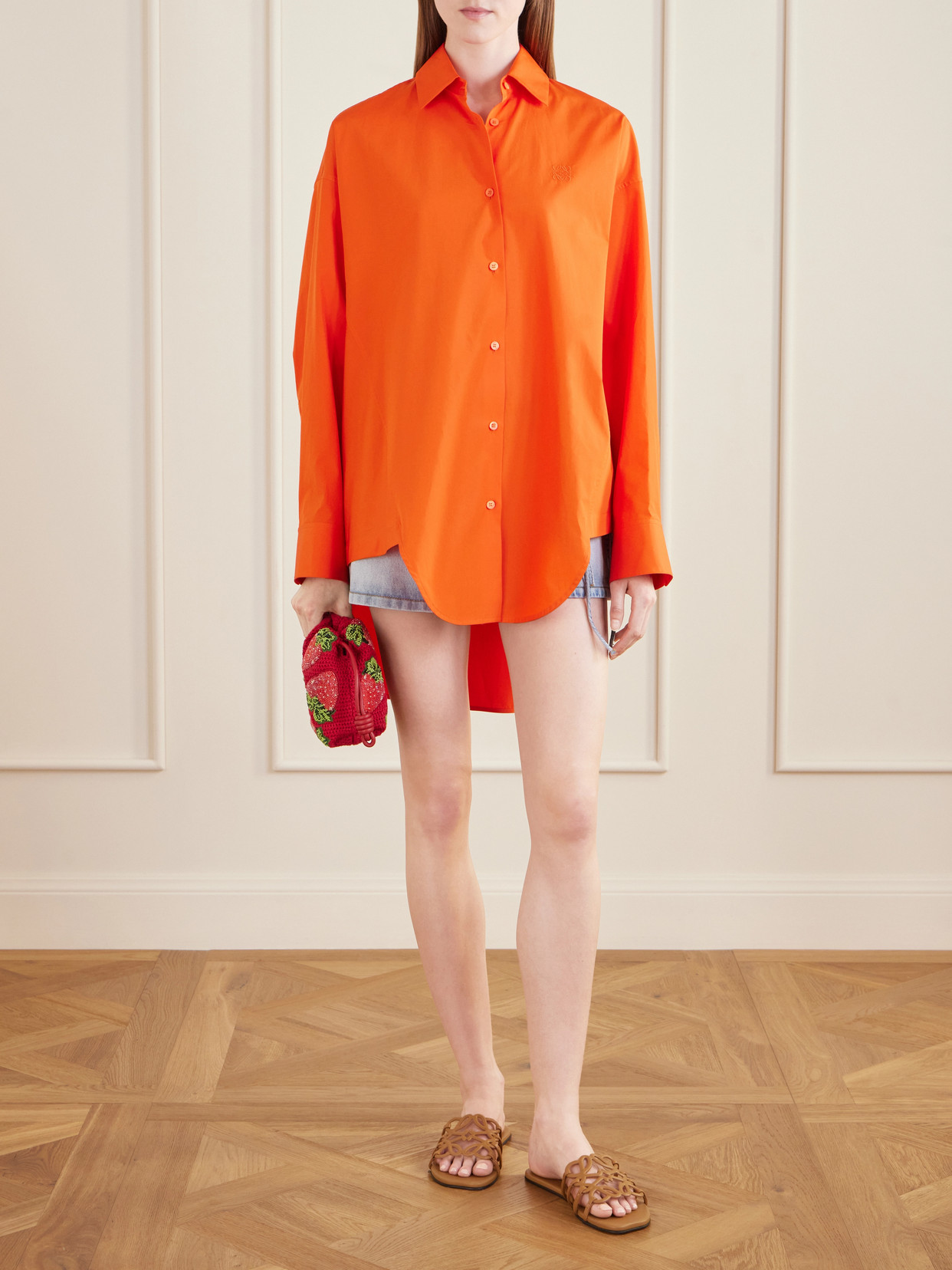 + Paula'S Ibiza Anagram Embroidered Cotton Shirt