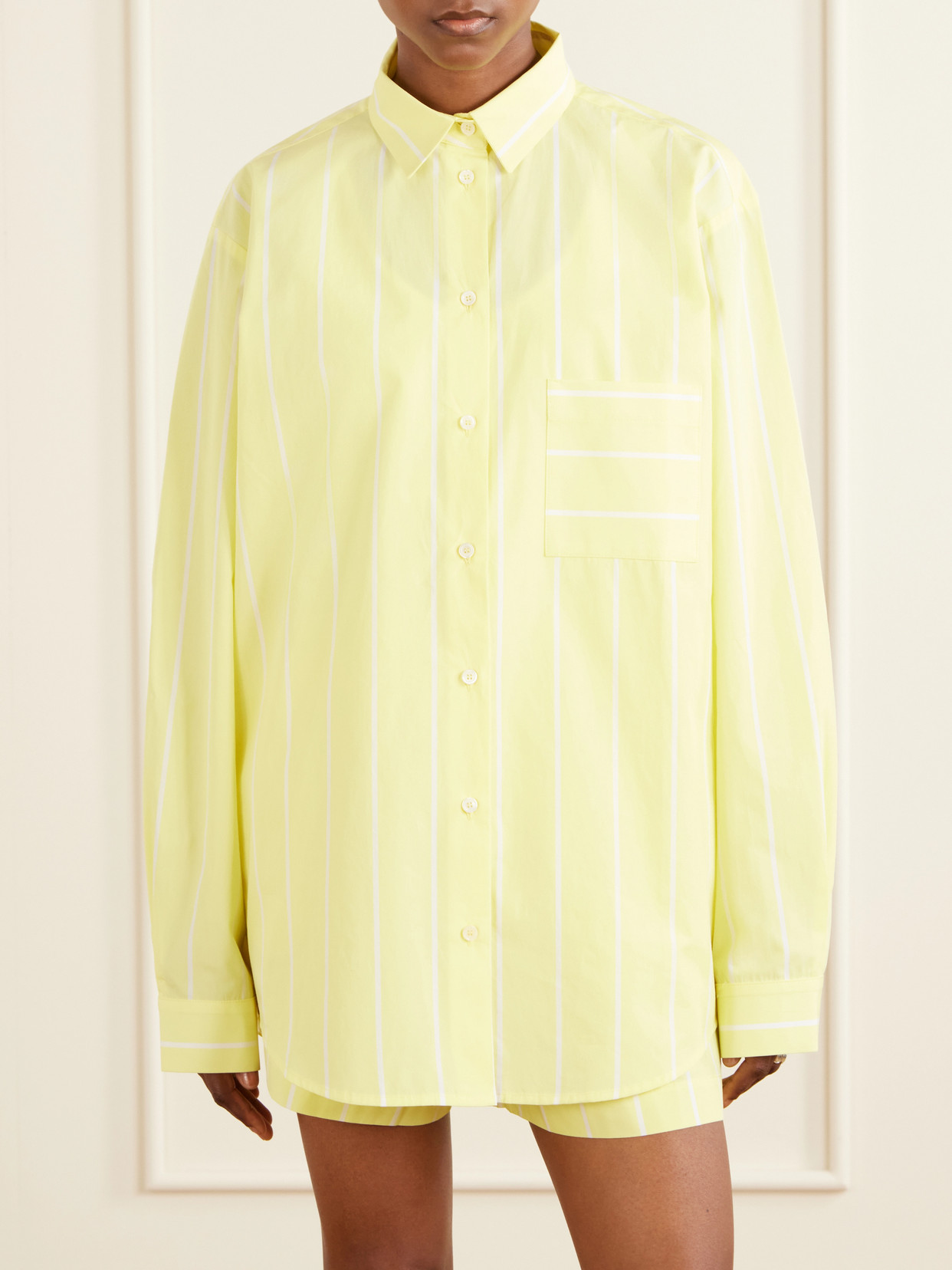 Striped Cotton-Poplin Shirt