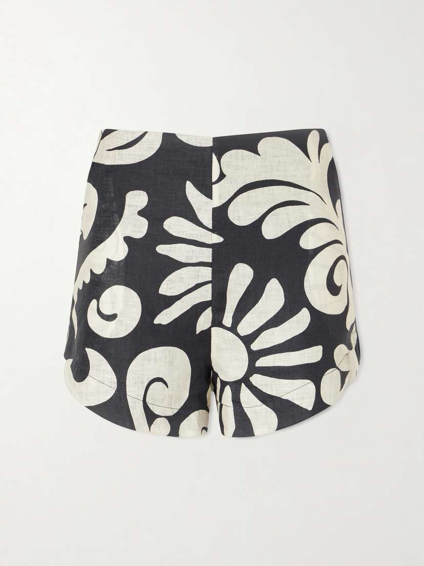 Cala de la Cruz Bahamas Printed Linen Shorts | Thumbnail 6