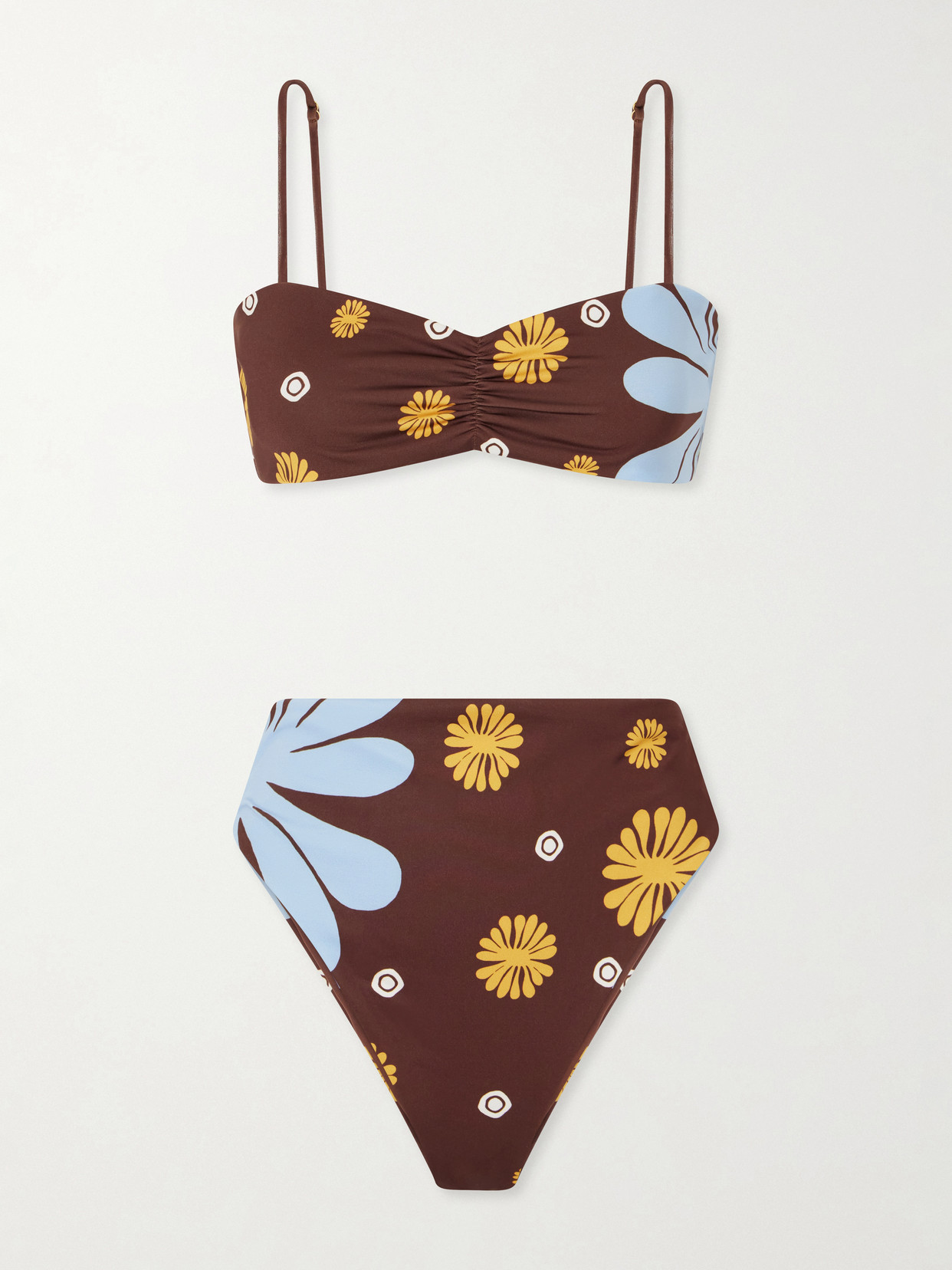 Cala De La Cruz Printed Bikini In Multi