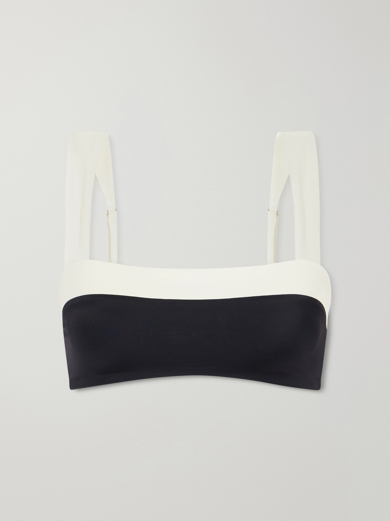 Away That Day Grenada Recycled Stretch Bikini Top In Black