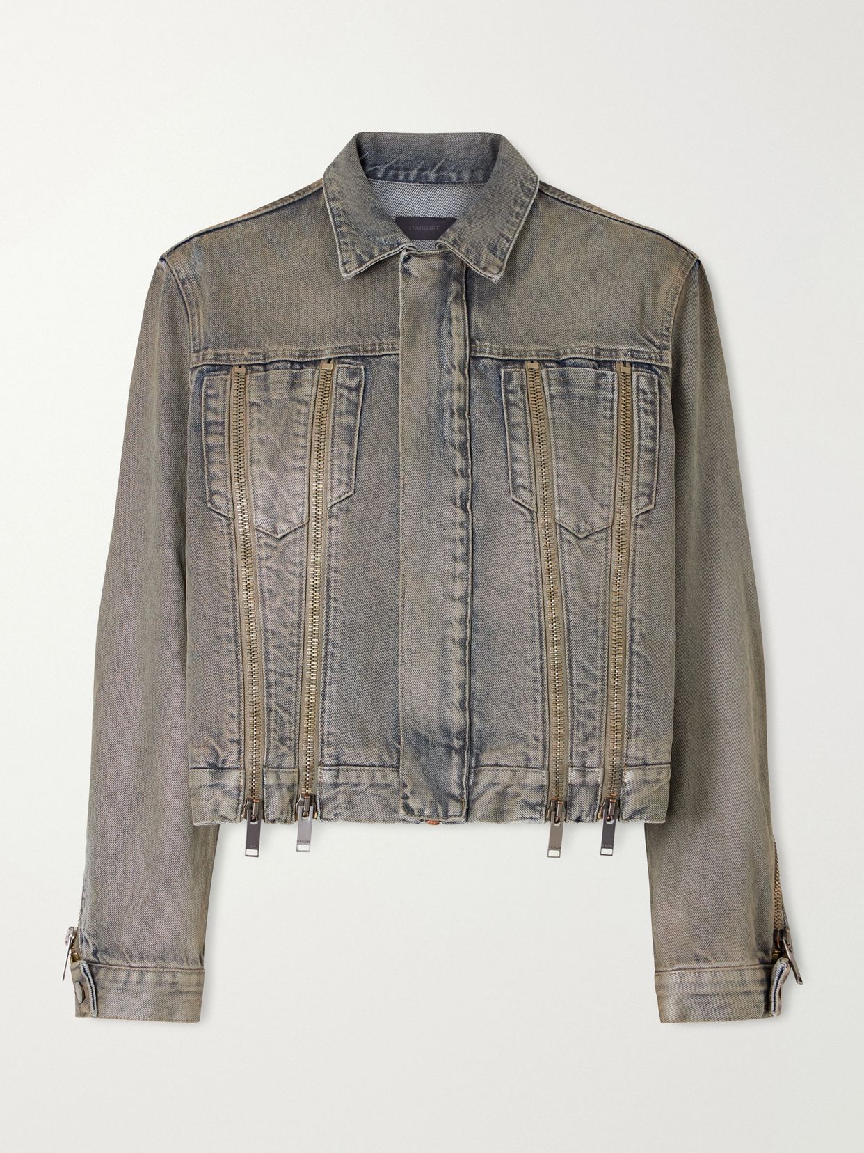 Medea Ziggy zip-detailed denim jacket