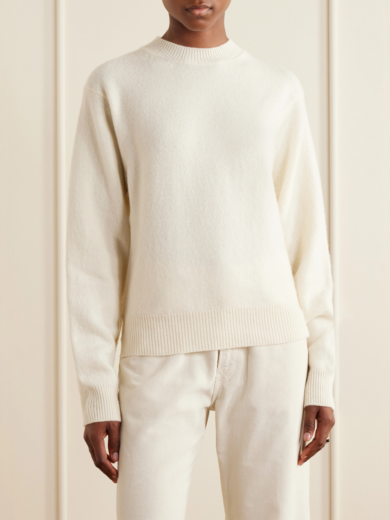 Rose Wool And Cashmere-Blend Sweater