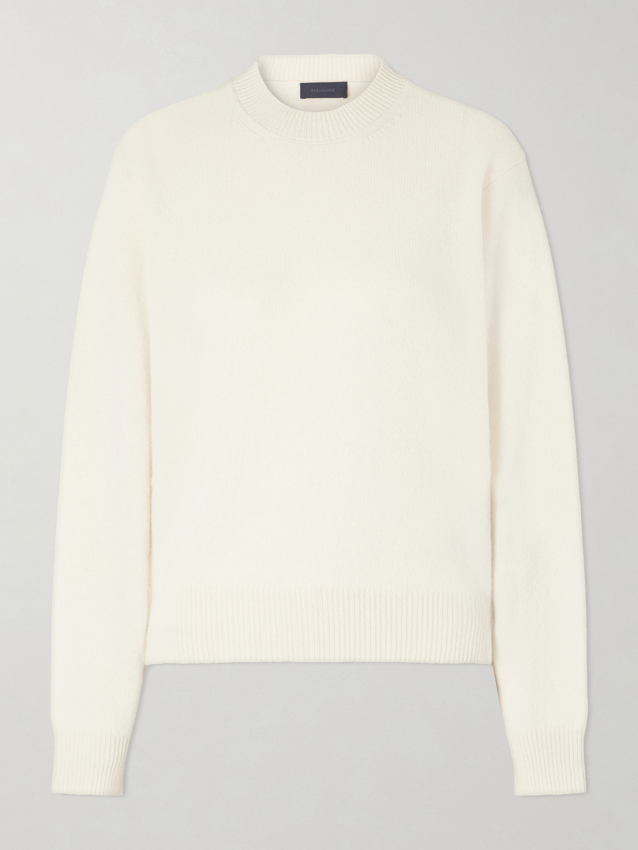 Haikure Rose Wool And Cashmere-blend Sweater In White