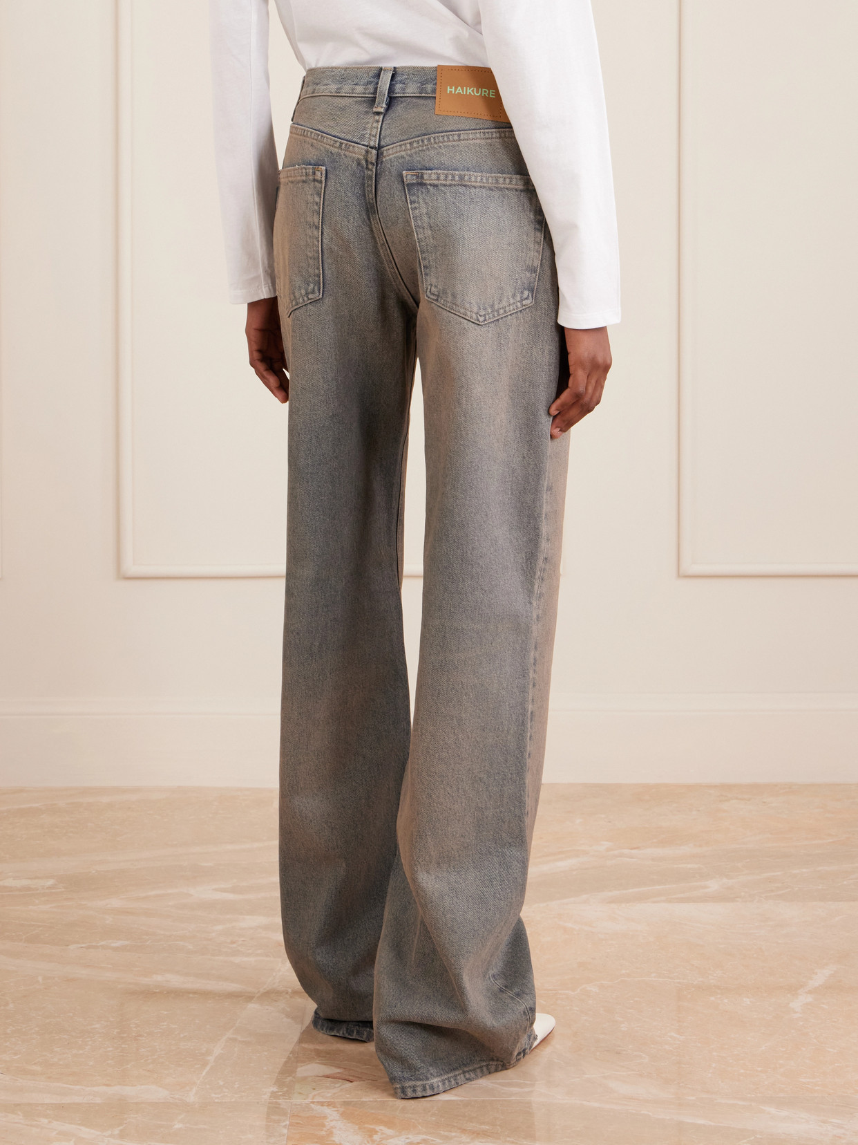 Korea Mid-Rise Flared Jeans