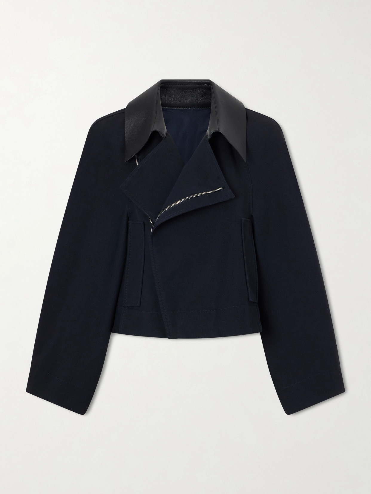 Givenchy Cotton And Wool-blend Gabardine Jacket In Blue
