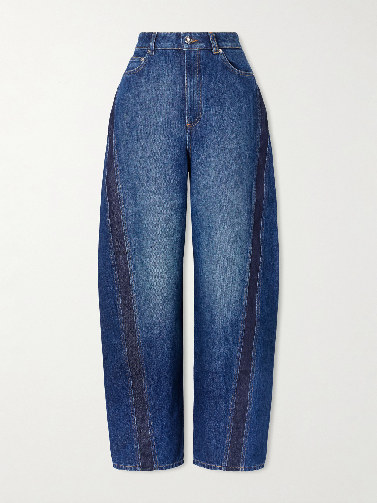 Givenchy Cocoon Denim Wide-leg Jeans In Blue