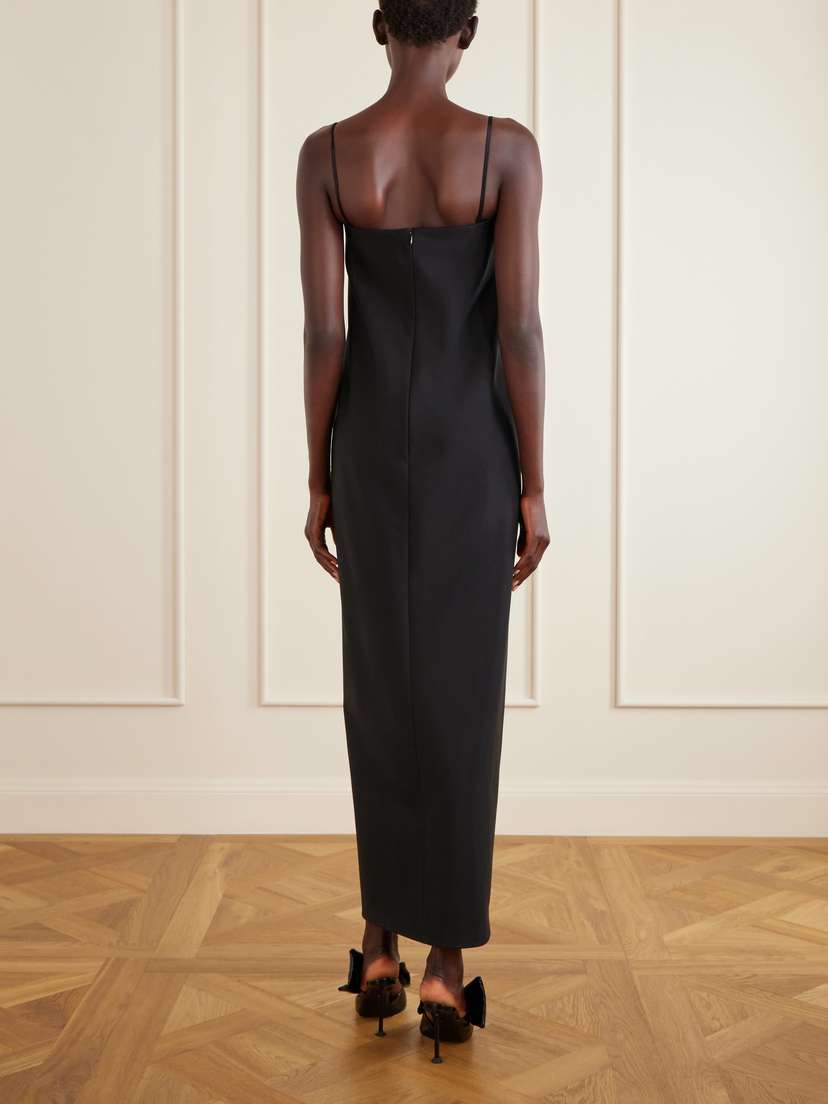 Givenchy Bow-detailed Wool And Mohair-blend Maxi Dress | Thumbnail 3 Givenchy Bow-detailed Wool And Mohair-blend Maxi Dress | Thumbnail 3